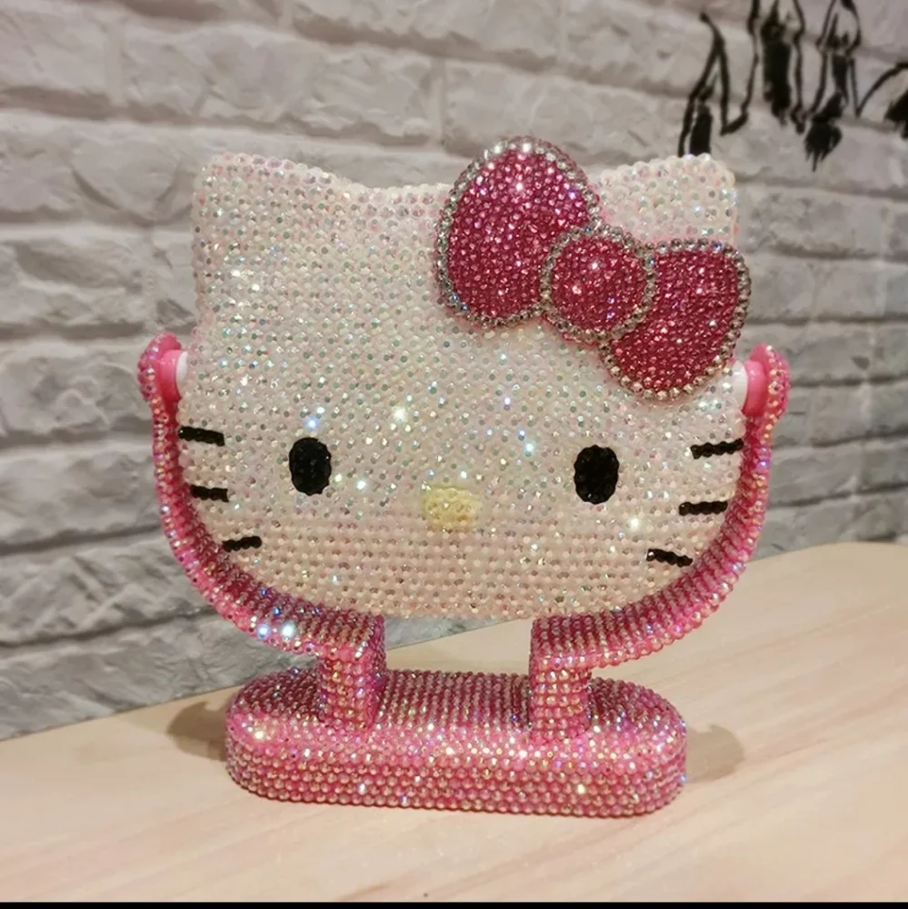 Hello Kitty Rhinestone Mirror w Stand